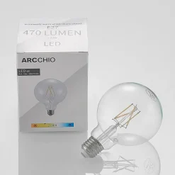 Arcchio LED-pære E27 4 W 2.700 K G95 globe klar 3 stk