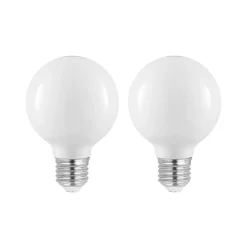 Arcchio Dæmpbar Led-Pære>LED-pære E27 4 W G80 2.700 K dæmpes opal 2 stk
