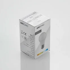 Arcchio LED-pære E27 A60 4,9 W 3.000 K opal, 6 stk