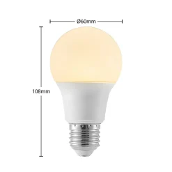LED-pære E27 A60 8 W 3.000 K opal, sæt med 2 stk^Arcchio Online