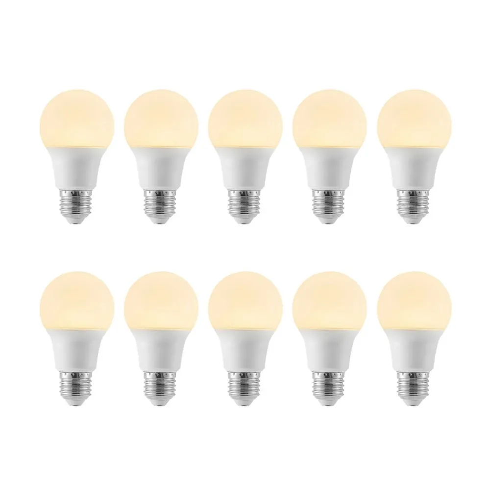 Arcchio Led Pærer>LED-pære E27 A60 8 W 3.000 K opal, sæt med 10 stk