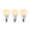 Arcchio Led Pærer>LED-pære E27 A60 8 W 3.000 K opal, sæt med 3 stk