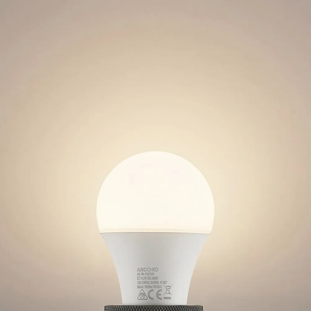 Arcchio LED-pære E27 A60 9,5 W 3.000 K opal, sæt med 2 stk