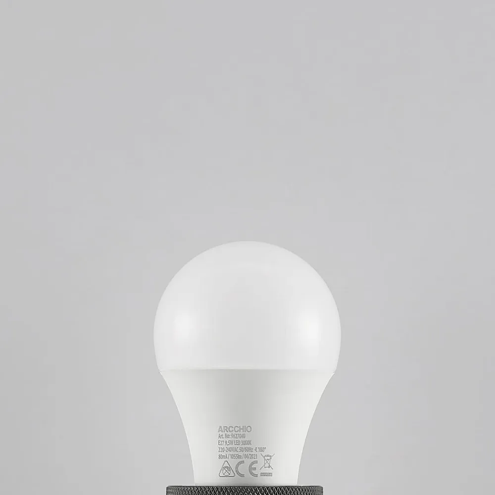 Arcchio LED-pære E27 A60 9,5 W 3.000 K opal, sæt med 2 stk