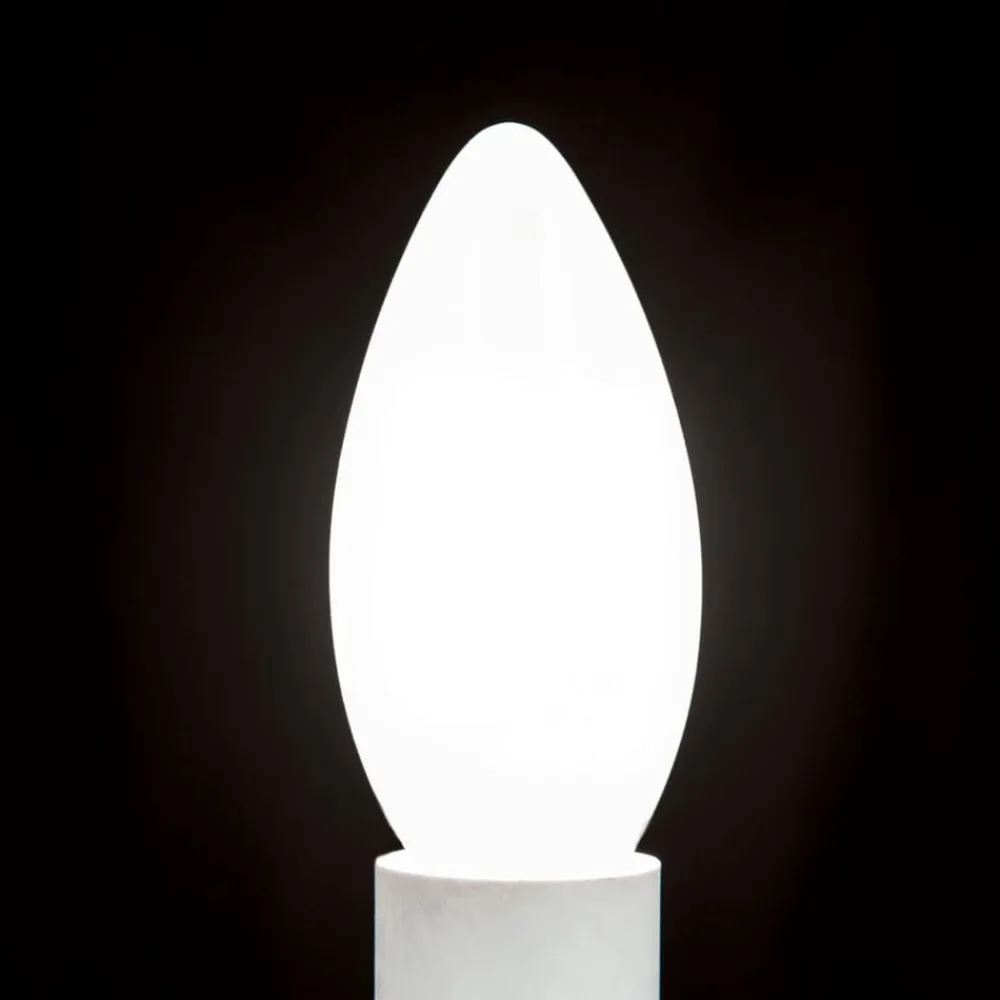 LED-pære E14 C35, mat, 6W, 2.700 K, 720 lm, dæmpbar^ORION Discount