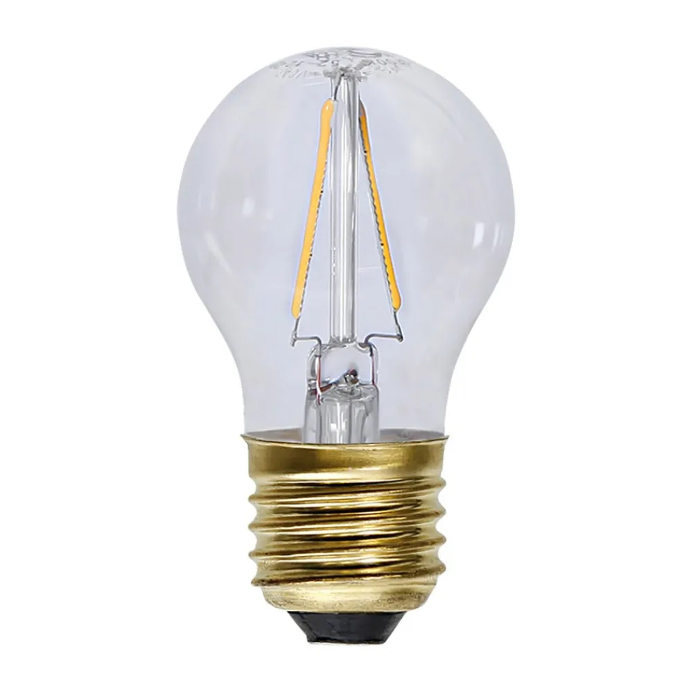 STAR TRADING LED-pære E27 G45 filament 1,5W 2.100 K Soft Glow