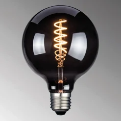 LED-pære, E27, G125, røgfarvet, 4 W, 1800 K, 60 lm^FH Lighting Hot