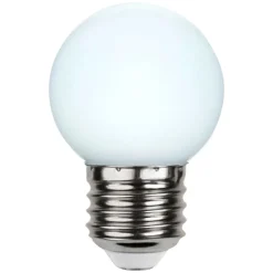 STAR TRADING LED-pære E27 G45 til lyskæder, hvid 6.500K