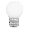 EGLO Led Pærer>LED-pære E27 G45 4W, varmhvid, opal