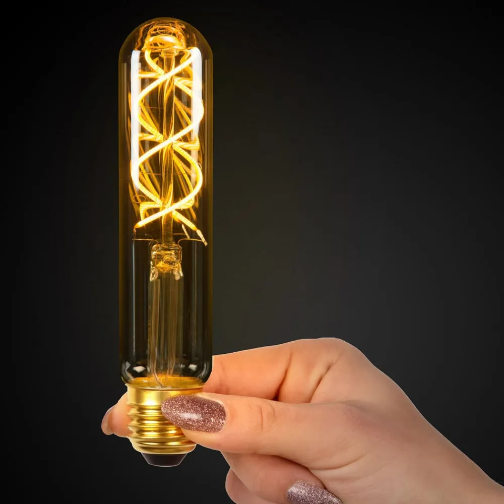 Lucide LED-pære E27 rør T30 5W 2,200K, dæmpbar 15cm