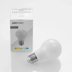 Arcchio LED-pære E27 6W 2.700 K dæmpes opal 3 stk