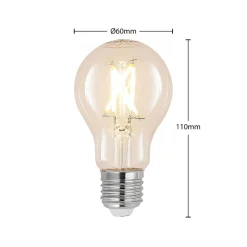 LED-pære E27 4W 2.700 K filament dæmpes klar 3 stk^Arcchio Discount