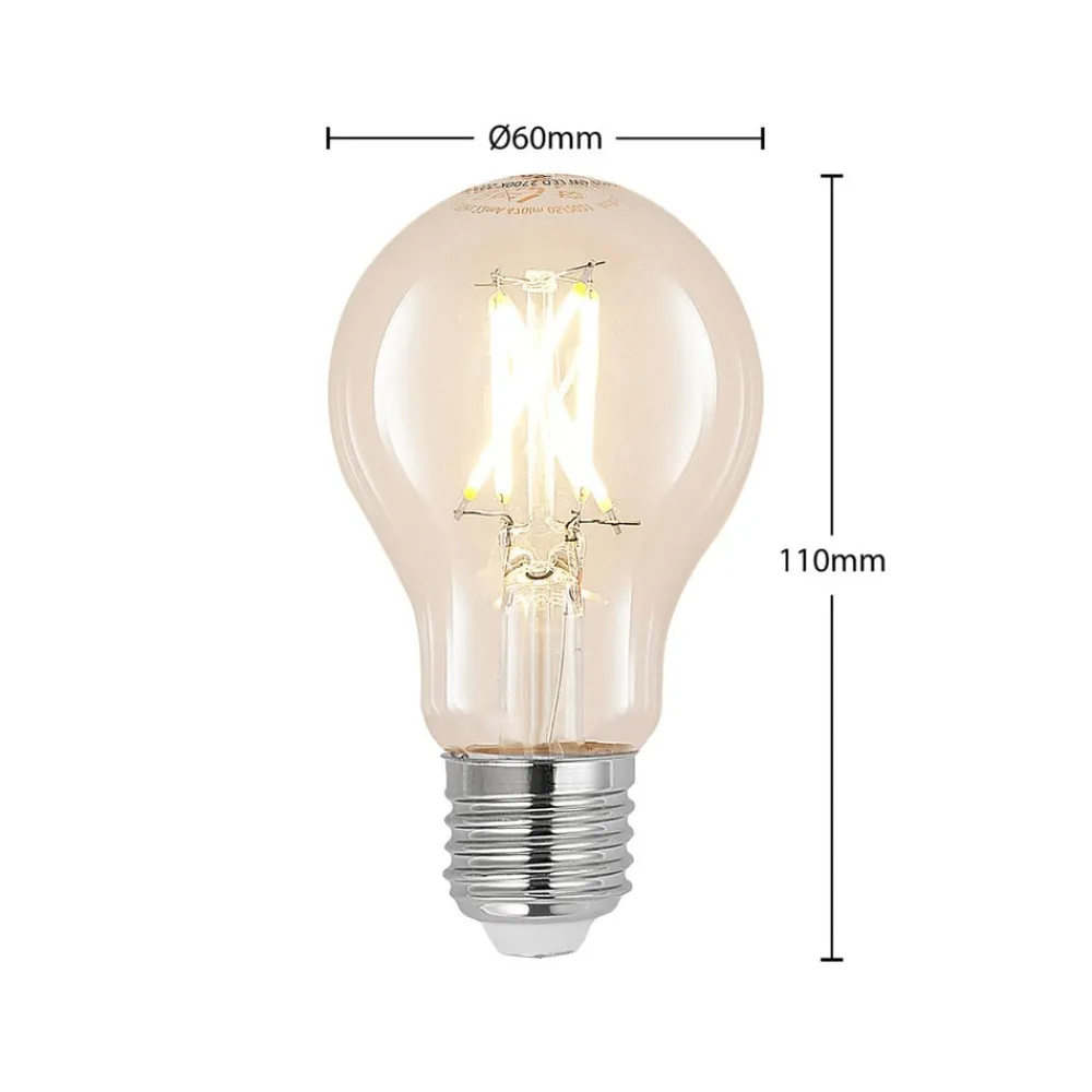 LED-pære E27 4W 2.700 K filament dæmpes klar 3 stk^Arcchio Discount