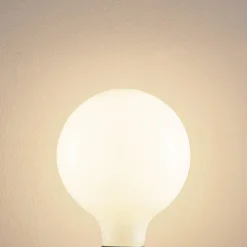 Arcchio LED-pære E27 6W 2.700 K G125 kan dæmpes opal 2 stk