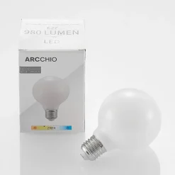 Arcchio LED-pære E27 8W G80 2.700K dæmpbar, opal