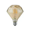 Trio Lighting LED-pære E27 4W 2.700K diamantfilament rav