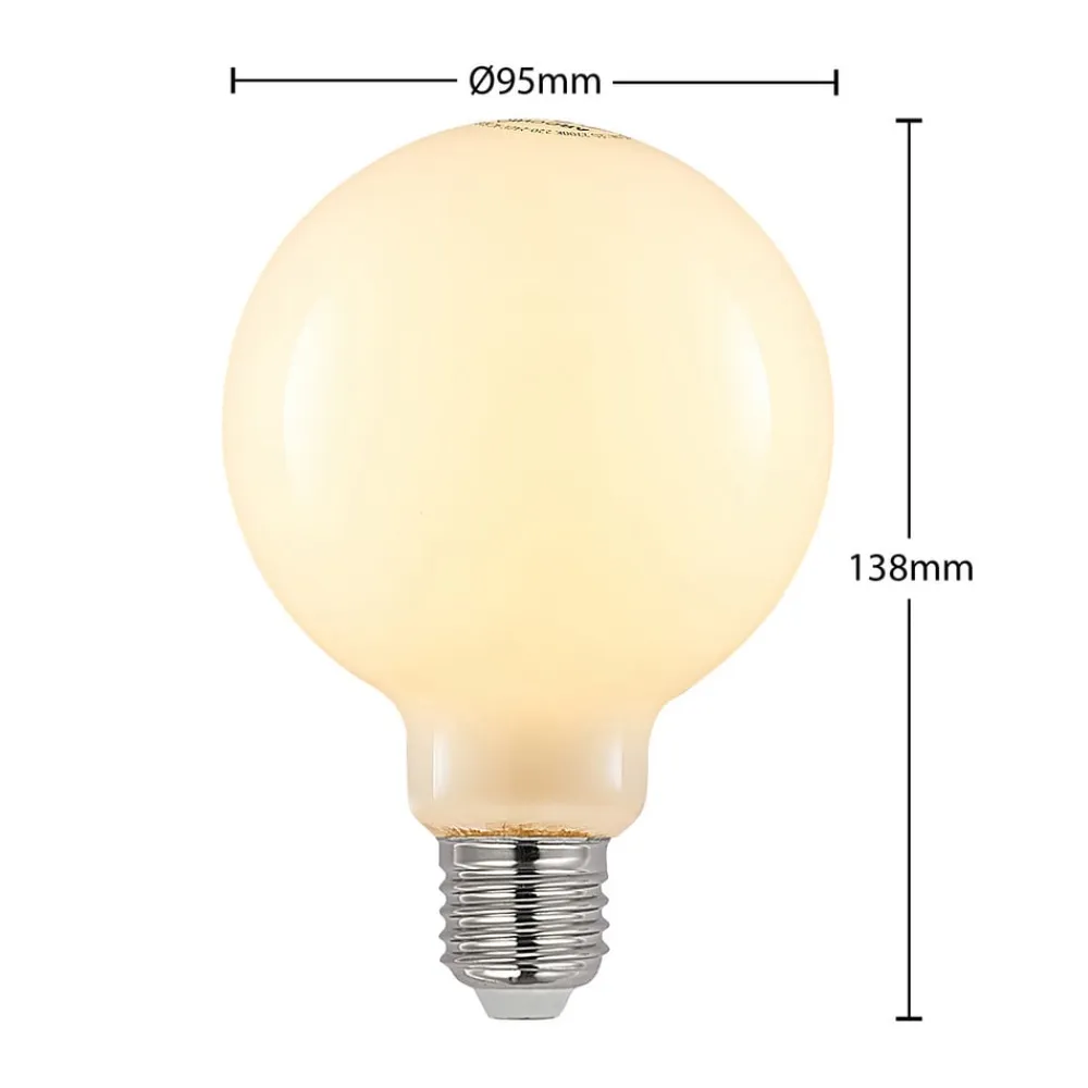 LED-pære E27 4W 2.700K G95 Globe, dæmpbar, opal^Arcchio Hot