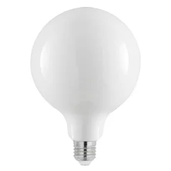 Arcchio LED-pære E27 8W 2.700K G125 Globe, dæmpbar, opal