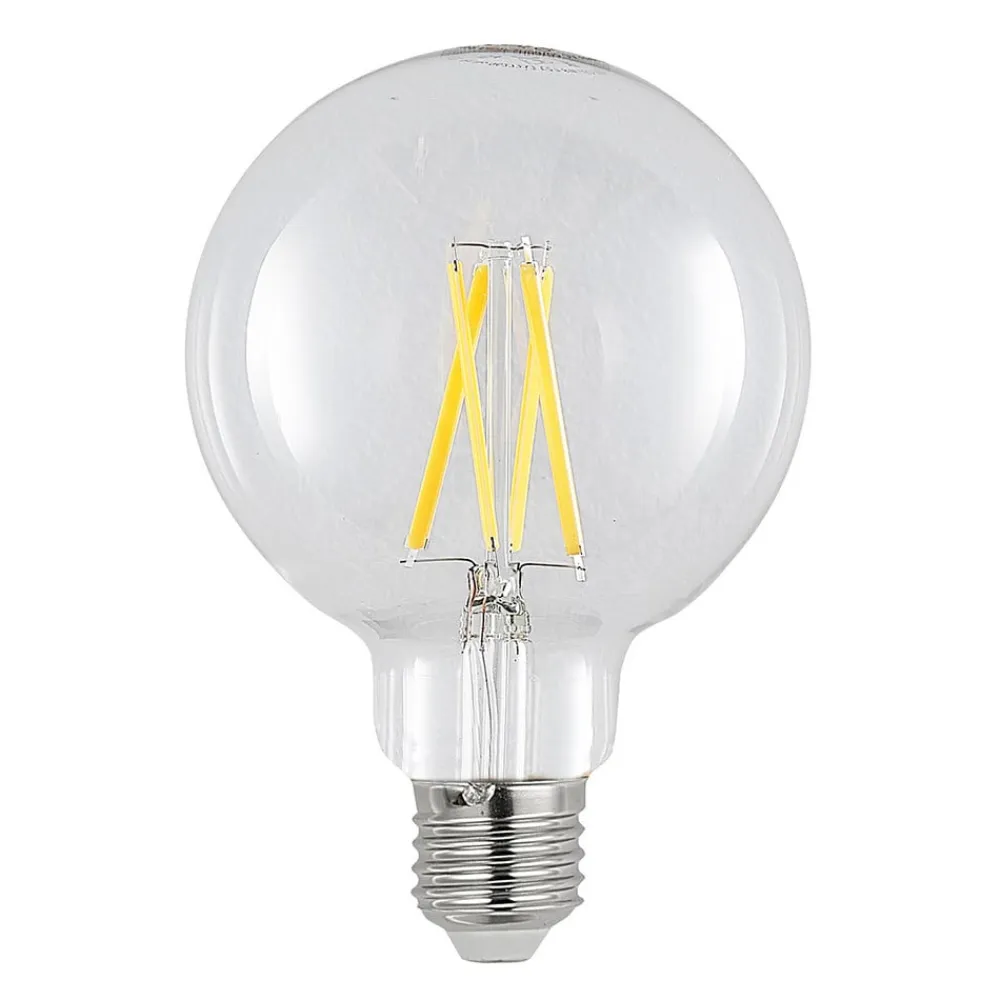 LED-pære E27 8W 2.700K G95 Globe, glødetråd, klar^Arcchio Online