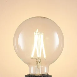 LED-pære E27 8W 2.700K G95 Globe, glødetråd, klar^Arcchio Online