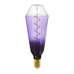 EGLO Dæmpbar Led-Pære|Filament Pære>LED-pære E27 4W T100 1.800K Filament lilla dæmpbar