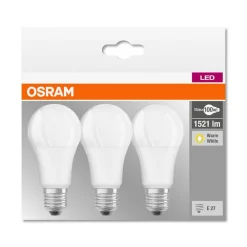 OSRAM LED-pære E27 14W, varmhvid, 3'er sæt