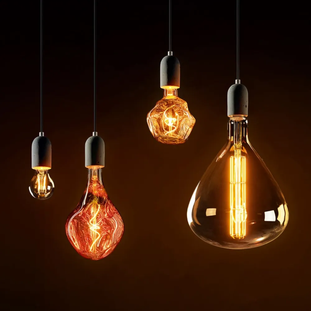 Sigor Dæmpbar Led-Pære|Filament Pære>LED-pære Giant Ball E27 4W 918 dim kobber-metal.