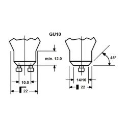 Sylvania LED-pære SUPERIA RETRO, ES50 GU10 6 W 930 575 lm dæmpbar