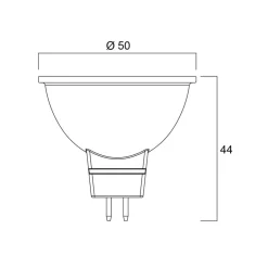 LED-pære SUPERIA RETRO GU5.3 MR16 6,1W 840 621lm dæmpbar^Sylvania Outlet