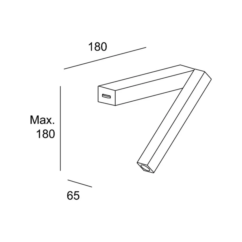 Hall Slank LED-læselampe med LED-guld^LEDS-C4 Best