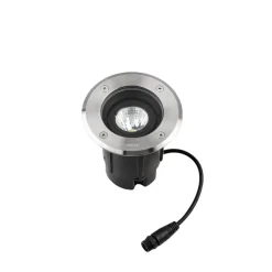 LEDS-C4 LED nedgravningslampe Gea Easy, 830, grå, Ø 12,5 cm