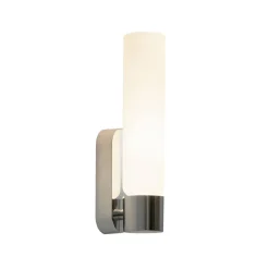 LEDS-C4 LED-væglampe Dresden IP44, krom, aluminium, glas