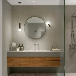 LEDS-C4 Væg- Og Spejllamper>Mist væglampe til badeværelset, 1 lk. krom