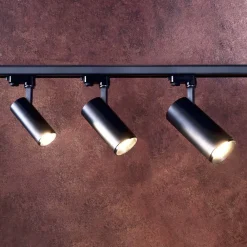 LED-skinnespot Lucea 3-faset 20W sort^Deko-Light Discount