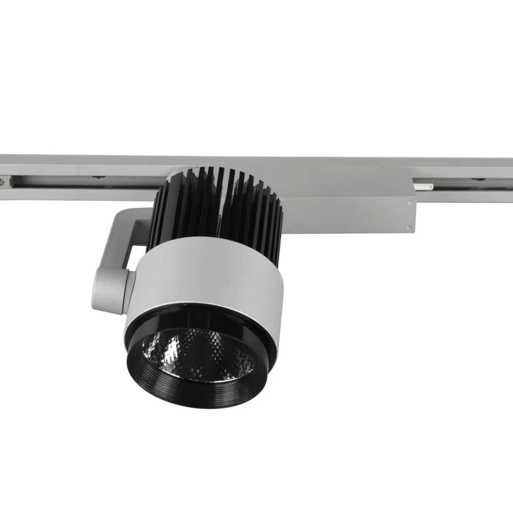 Trio Lighting LED-skinnespot Radiator til DUOline, titanium mat, CCT