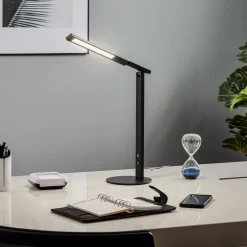 Fabas Luce LED-skrivebordslampe Ideal med dæmper, sort