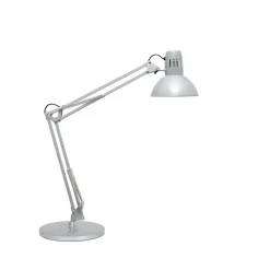 Maul LED-skrivebordslampe study, sølvfarvet, 49 cm, E27