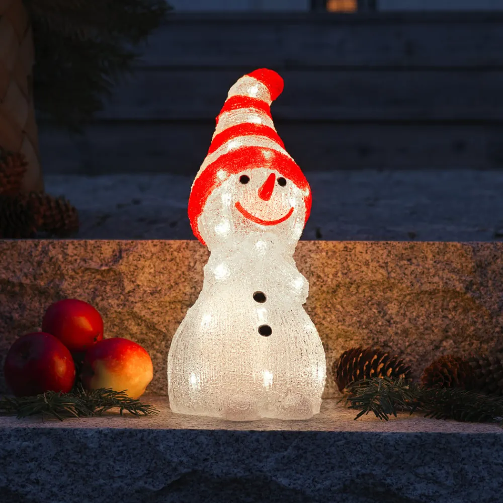 Konstsmide Christmas LED-snemandsfigur, lysende, udendørs, IP44