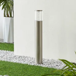 LED-sokkellampe Belen, stål^Lindby New