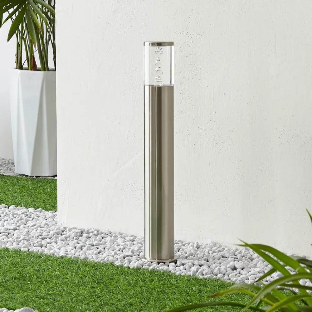 LED-sokkellampe Belen, stål^Lindby New