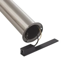 LED-sokkellampe Belen, stål^Lindby New