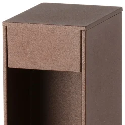 FARO BARCELONA LED-sokkellampe Cerler, brun, 60 cm, metal, IP65, CCT