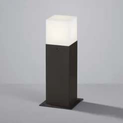 Trio Lighting LED-sokkellampe HUDSON, antracit, højde 30 cm, metal IP44