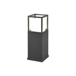 Trio Lighting Sokkellamper>LED-sokkellampe Witham, 40 cm høj, antracit, CCT, IP54