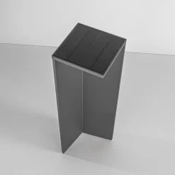 Fabas Luce LED-solcellebelysning Fold, mørkegrå, bevægelsessensor, IP54