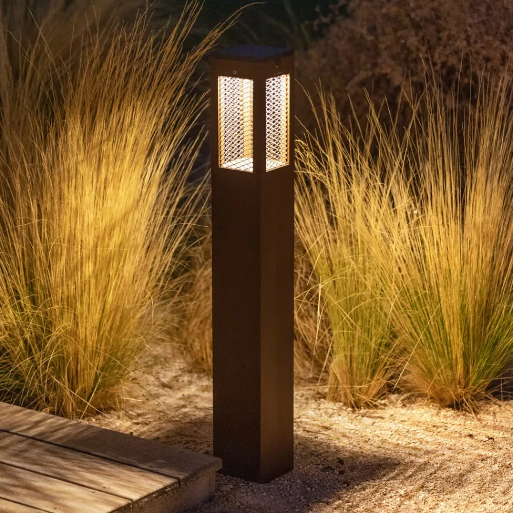 Les Jardins LED-solcellebelysning Tradition Sensor Corten 90 cm