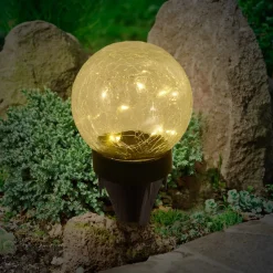 Näve LED-solcelle-dekolampe 5248203 i glas, sæt med 3