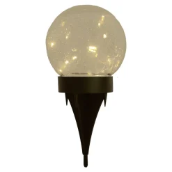 Näve LED-solcelle-dekolampe 5248203 i glas, sæt med 3