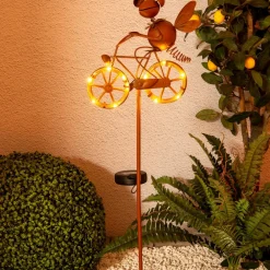 Näve LED-solcelle-dekorationslampe 5282414 med cykel