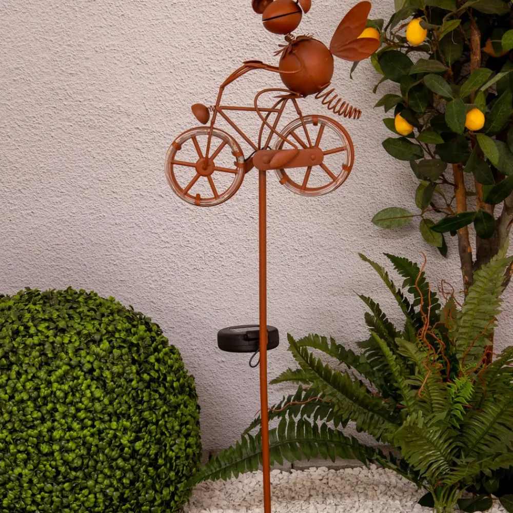 Näve LED-solcelle-dekorationslampe 5282414 med cykel